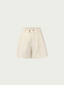 prestashop:1:4985:24270 | Apricot Double-Layer Silk-Textured Shorts