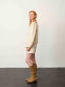 prestashop:1:4985:24272 | Apricot Double-Layer Silk-Textured Shorts