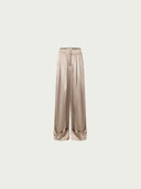 prestashop:1:4988:24262 | Champagne Acetate Metallic Hem Pants
