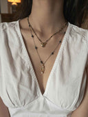 prestashop:1:5052:24820 | Gold Hand-Shaped Pearl Braided Necklace
