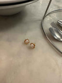 prestashop:1:5060:24805 | Gold Flower Pearl Stud Earrings