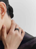prestashop:1:5076:24615 | Black Classic Satin Wide Ring