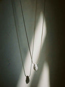 prestashop:1:5087:24701 | Silver Teardrop Oval Necklace