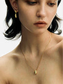 prestashop:1:5088:24692 | Gold Teardrop Oval Necklace