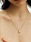 prestashop:1:5088:24705 | Gold Teardrop Oval Necklace