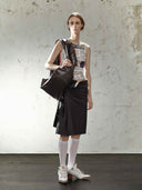 prestashop:1:5113:24850 | Black&Stripe Asymmetric Skirt