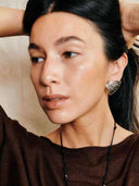 prestashop:1:5138:25329 | Silver Palm Leaf Stud Earrings