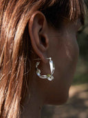 prestashop:1:5141:24920 | Silver Olivine Twist Drop Earrings