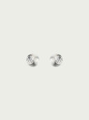 prestashop:1:5211:25210 | Silver Textured Soft Form Hemisphere Stud Earrings
