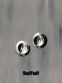 prestashop:1:5211:25213 | Silver Textured Soft Form Hemisphere Stud Earrings