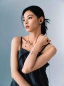 prestashop:1:5213:25105 | Silver Atomic Falling Teardrop Bracelet