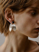 prestashop:1:5221:25200 | Silver Spiral Plate Earrings