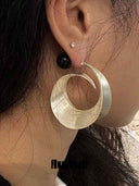prestashop:1:5221:25202 | Silver Spiral Plate Earrings