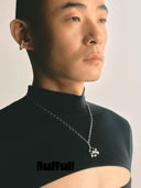 prestashop:1:5227:25141 | Silver Split Growing Irregular Sphere Necklace