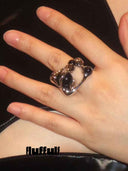 prestashop:1:5230:25173 | Silver Large Split Growing Irregular Sphere Ring