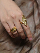 prestashop:1:5256:25267 | Gold Broad Leaf Vertical Ring