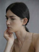 prestashop:1:5259:25217 | Black Moonlit Flower Earrings