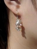 prestashop:1:5260:25232 | Silver Grape Leaf Spirit Fruit Earrings