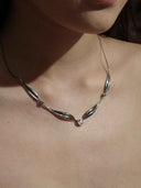 prestashop:1:5264:25314 | Silver Wind Leaf Necklace