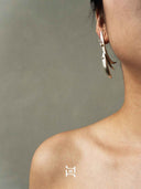 prestashop:1:5345:25933 | Myriad Bird Large Silver Feather Earrings