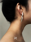 prestashop:1:5345:25938 | Myriad Bird Large Silver Feather Earrings