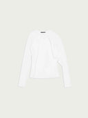prestashop:1:5355:25760 | White Asymmetry Long-sleeve Top