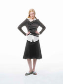 prestashop:1:5359:25769 | Black Paneled Circle Skirt