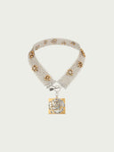 prestashop:1:5363:25798 | Vintage Silver Flower Diamond Rose Choker