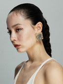 prestashop:1:5365:25803 | Vintage Gold Square Rose Armor Ear Clips