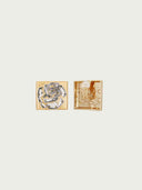 prestashop:1:5365:25804 | Vintage Gold Square Rose Armor Ear Clips