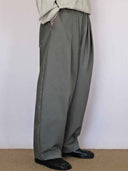 prestashop:1:5395:26017 | Sage Green Pleated Front Relaxed Trousers