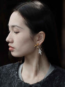 prestashop:1:5411:26317 | Frosted Gold Fragment Earring - single