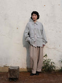 prestashop:1:5460:26672 | Light Khaki Grey Double Layer Hem Shirt
