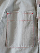 prestashop:1:5460:26678 | Light Khaki Grey Double Layer Hem Shirt
