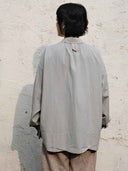 prestashop:1:5460:26683 | Light Khaki Grey Double Layer Hem Shirt