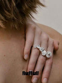 prestashop:1:5462:26620 | Silver Dew Lotus Double Ring