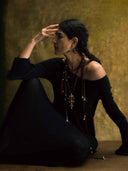 prestashop:1:5476:26804 | Gold Lunar Drum Linked Hammered Earrings