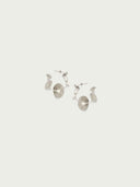 prestashop:1:5477:26805 | Silver Lunar Drum Linked Hammered Earrings