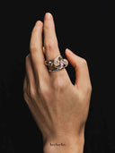 prestashop:1:5480:26818 | Silver Ball Bell Rotating Bead Ring