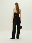 prestashop:1:5481:26569 | Black Jacquard Lace Knit Camisole