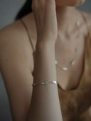 prestashop:1:5533:26832 | Silver Petite Leaf Petal Bracelet
