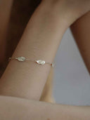 prestashop:1:5533:26836 | Silver Petite Leaf Petal Bracelet