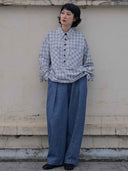 prestashop:1:5582:27447 | Blue Relaxed Fit Straight Leg Trousers