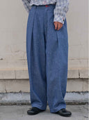prestashop:1:5582:27449 | Blue Relaxed Fit Straight Leg Trousers