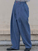 prestashop:1:5582:27452 | Blue Relaxed Fit Straight Leg Trousers