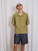 prestashop:1:5584:27427 | Olive Deconstructed Mid Sleeve Shirt
