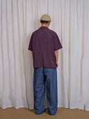prestashop:1:5585:27419 | Dark Purple Deconstructed Mid Sleeve Shirt