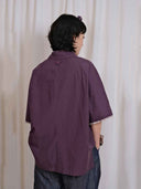 prestashop:1:5585:27420 | Dark Purple Deconstructed Mid Sleeve Shirt