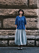 prestashop:1:5589:27369 | Sky Blue Double Layer Puff Skirt