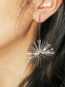 prestashop:1:5598:27321 | Silver Half-String Round Pine Needles Earrings